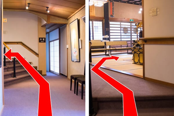 階段を上り、位牌壇へ進む