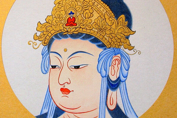 観音菩薩（27cm×24cm）