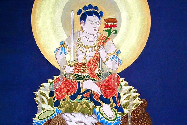 文殊菩薩（91cm×61cm）