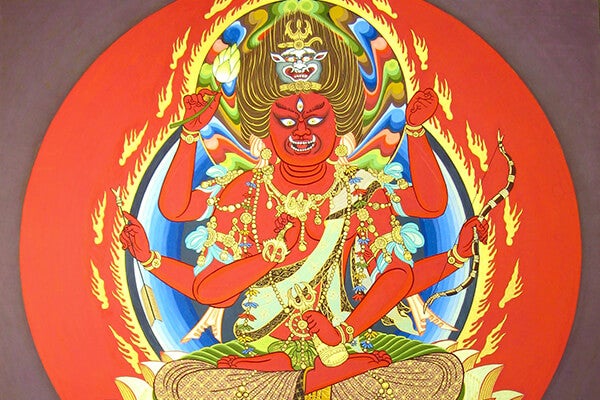 愛染明王（100cm×65cm）