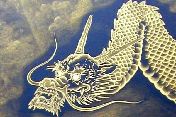 昇り龍（100cm×40cm）