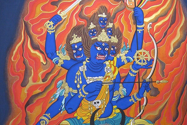 大威徳明王（117cm×91cm）