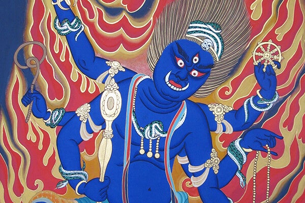 烏枢沙摩明王（91cm×61cm）