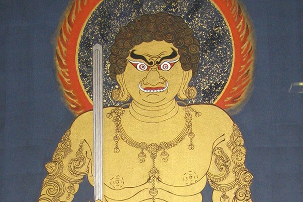 烏枢沙摩明王（91cm×61cm）