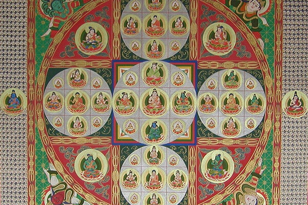 金剛界曼荼羅（成身会図）（100cm×100cm）